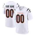 Yuxns Custom C.Bengals White Home Game Any Name & Numbers Stitched Jerseys