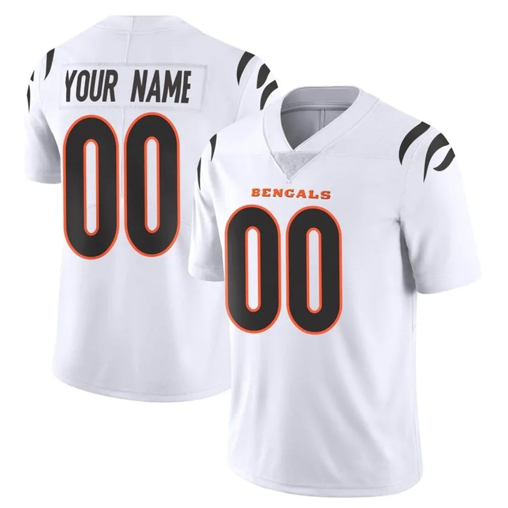 Yuxns Custom C.Bengals White Vapor Untouchable Limited Home Game Any Name & Numbers Stitched Jerseys