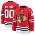 Yuxns Custom C.Blackhawks Red Centennial Premium Jerseys
