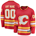 Yuxns Custom C.Flames Red Home Breakaway Jerseys