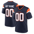 Yuxns Custom D.Broncos Navy Alternate Mile High Collection Game Stitched Jerseys