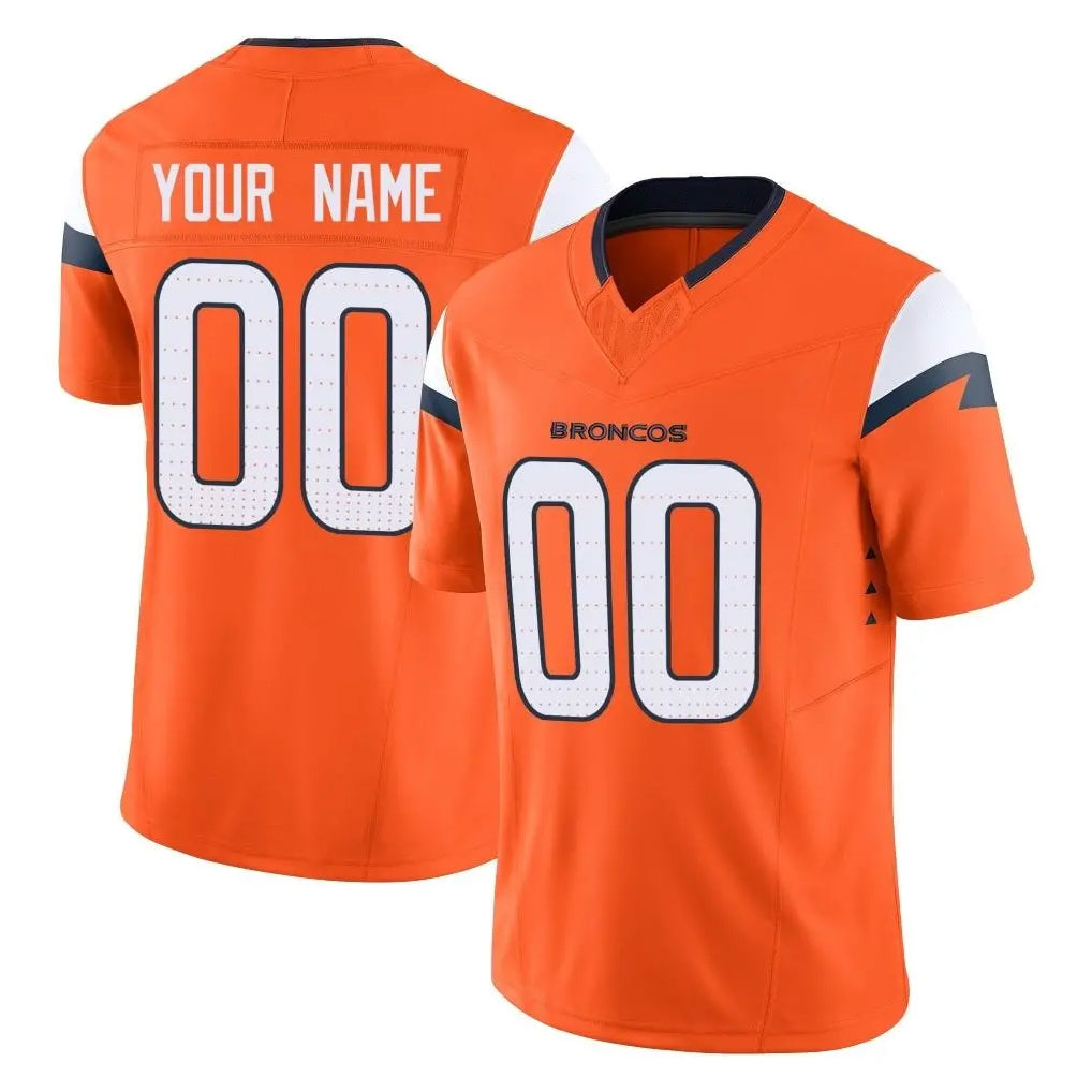 Yuxns Custom D.Broncos Orange Vapor F.U.S.E. Limited Home Game Any Name & Numbers Stitched Jerseys