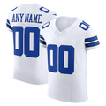 Yuxns Custom D.Cowboys White Vapor F.U.S.E. Elite Stitched Jerseys