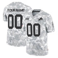Yuxns Custom D.Lions Arctic Camo Salute To Service Limited Any Name & Numbers Stitched Jerseys