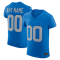 Yuxns Custom D.Lions Blue Alternate Vapor F.U.S.E. Elite Stitched Jerseys