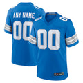 Yuxns Custom D.Lions Blue Home Game Stitched Jerseys