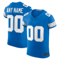 Yuxns Custom D.Lions Blue Team Vapor F.U.S.E. Elite Stitched Jerseys