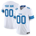 Yuxns Custom D.Lions White Vapor F.U.S.E. Limited Elite Stitched Jerseys