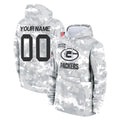 Yuxns Custom GB.Packers Arctic Camo Salute to Service Hoodies Limited Game Any Name & Numbers Stitched Jerseys
