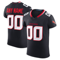 Yuxns Custom H.Texans Navy Team Vapor F.U.S.E. Elite Stitched Jerseys