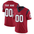 Yuxns Custom H.Texans Red Limited Vapor Untouchable Home Game Any Name & Numbers Stitched Jerseys