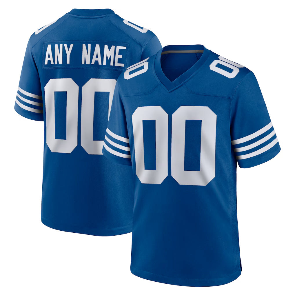 Yuxns Custom IN.Colts Royal Limited Home Game Any Name & Numbers Stitched Jerseys
