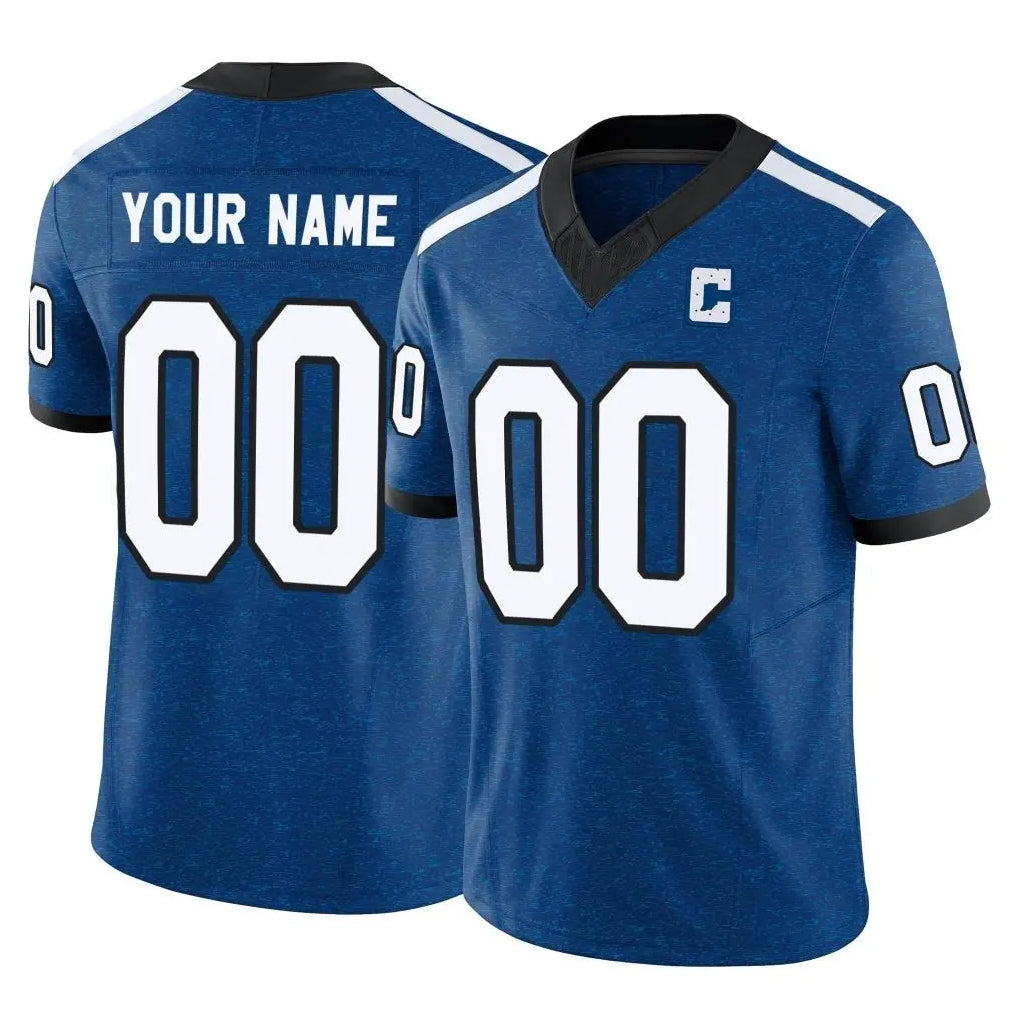Yuxns Custom IN.Colts Royal Limited Indiana Nights Alternate Vapor F.U.S.E. Home Game Any Name & Numbers Stitched Jerseys