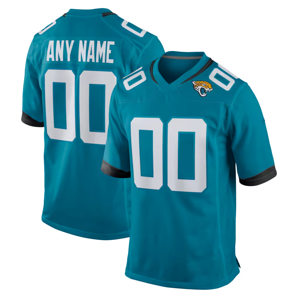 Yuxns Custom J.Jaguars Teal Prowler Throwback Stitched Jerseys