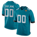 Yuxns Custom J.Jaguars Teal Home Game Any Name & Numbers Stitched Jerseys