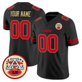 Yuxns Custom KC.Chiefs Black Limited Vapor F.U.S.E. Home Game Any Name & Numbers Stitched Jerseys