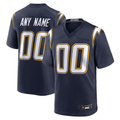 Yuxns Custom LA.Chargers Navy Alternate Super Chargers Game Stitched Jerseys