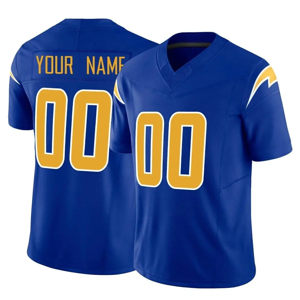 Yuxns Custom LA.Chargers Royal Limited Vapor F.U.S.E. Home Game Any Name & Numbers Stitched Jerseys