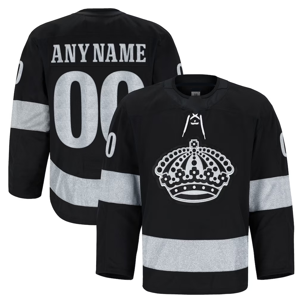 Yuxns Custom LA.Kings Black Alternate Authentic Pro Jerseys