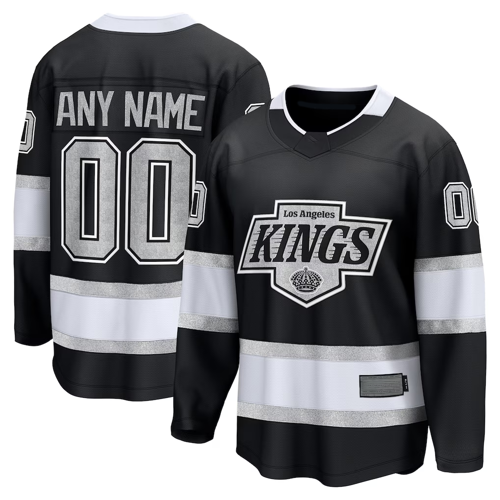 Yuxns Custom LA.Kings Black Home Breakaway Jerseys