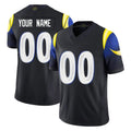 Yuxns Custom LA.Rams Black Midnight Rivalries Collection Limited Home Game Any Name & Numbers Stitched Jerseys