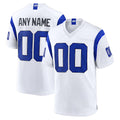 Yuxns Custom LA.Rams Fearsome White Home Game Any Name & Numbers Stitched Jerseys