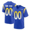 Yuxns Custom LA.Rams Royal Home Game Any Name & Numbers Stitched Jerseys