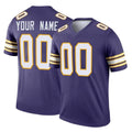 Yuxns Custom M.Vikings Purple Limited Classic Home Game Any Name & Numbers Stitched Jerseys