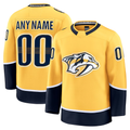 Yuxns Custom N.Predators Gold Home Premium Jerseys