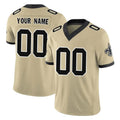 Yuxns Custom NO.Saints Gold Limited Vapor F.U.S.E. Home Game Any Name & Numbers Stitched Jerseys