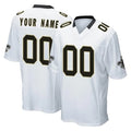 Yuxns Custom NO.Saints White Home Game Any Name & Numbers Stitched Jerseys
