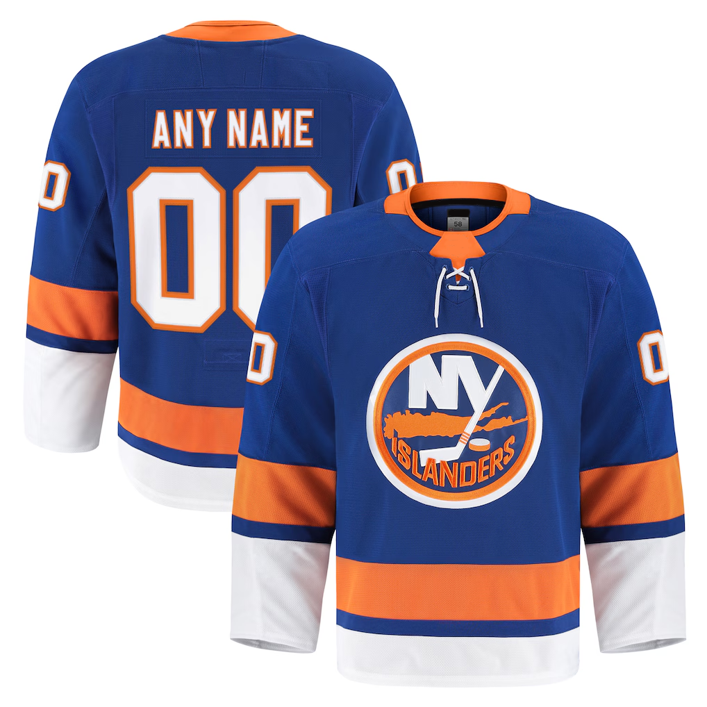 Yuxns Custom NY.Islanders Royal Home Authentic Pro Jerseys