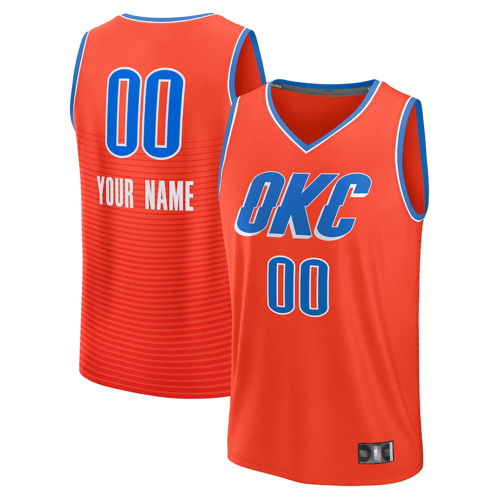 Yuxns Custom OC.Thunder Orange Swingman Stitched Jerseys - Icon Edition