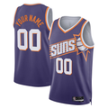Yuxns Custom P.Suns Purple Swingman Stitched Jerseys - Icon Edition