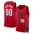 Yuxns Custom PT.Blazers Red 202223 Swingman Stitched Jerseys - Statement Edition