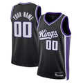 Yuxns Custom S.Kings Black Swingman Stitched Jerseys - Icon Edition