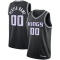 Yuxns Custom S.kings Black Swingman Stitched Jerseys - Statement Edition