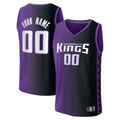 Yuxns Custom S.kings Purple Fast Break Stitched Jerseys - Statement Edition