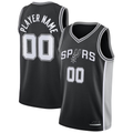 Yuxns Custom SA.Spurs Black Fast Break Replica Jerseys - Statement Edition