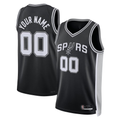 Yuxns Custom SA.Spurs Black Fast Break Replica Stitched Stitched Jerseys - Icon Edition