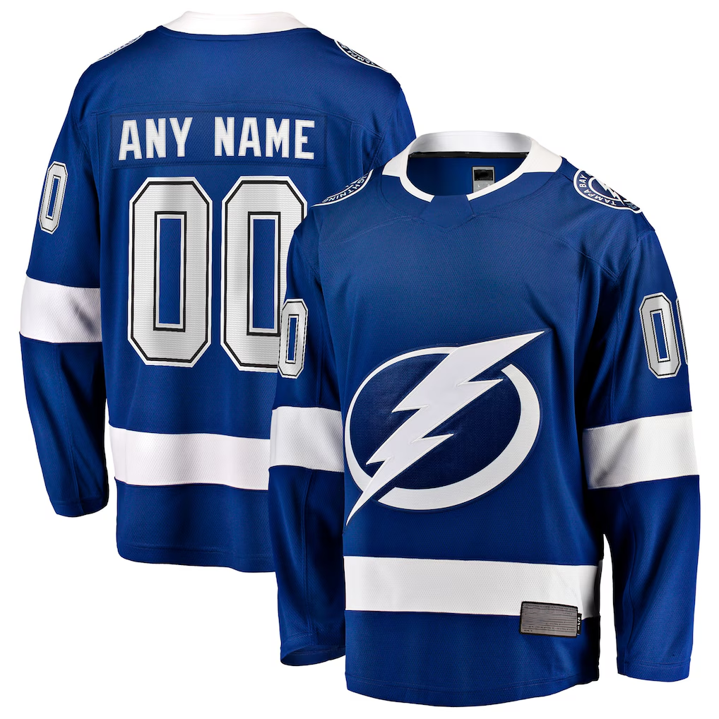 Yuxns Custom TB.Lightning Blue Home Breakaway Jerseys
