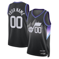 Yuxns Custom U.Jazz Black 2025 Swingman Stitched Jerseys - Statement Edition
