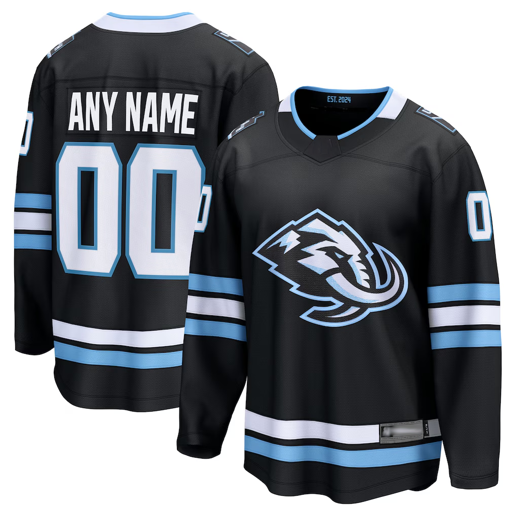 Yuxns Custom U.Mammoth Black Home Breakaway Jerseys