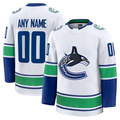 Yuxns Custom V.Canucks White Away Premium Jerseys