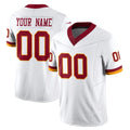 Yuxns Custom W.Commanders White Limited Vapor F.U.S.E. Home Game Any Name & Numbers Stitched Jerseys