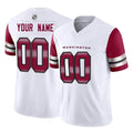 Yuxns Custom W.Commanders White Vapor F.U.S.E. Limited Home Game Any Name & Numbers Stitched Jerseys