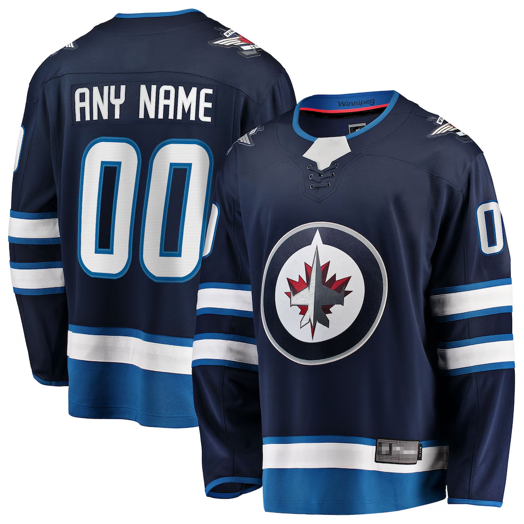 Yuxns Custom W.Jets Blue Home Breakaway Jerseys