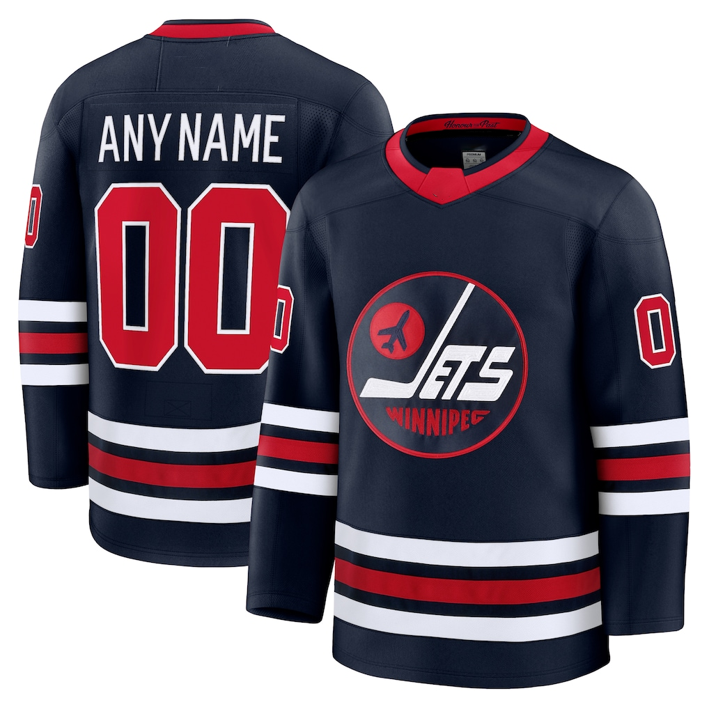 Yuxns Custom W.Jets Navy Alternate Premium Jerseys