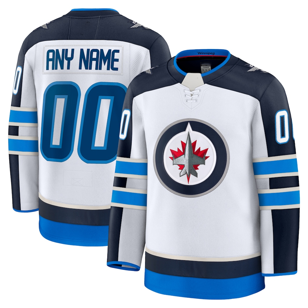 Yuxns Custom W.Jets White Away Premium Jerseys