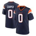Yuxns D.Broncos #0 Jonathon Cooper Player Navy Home Game Stitched Jerseys